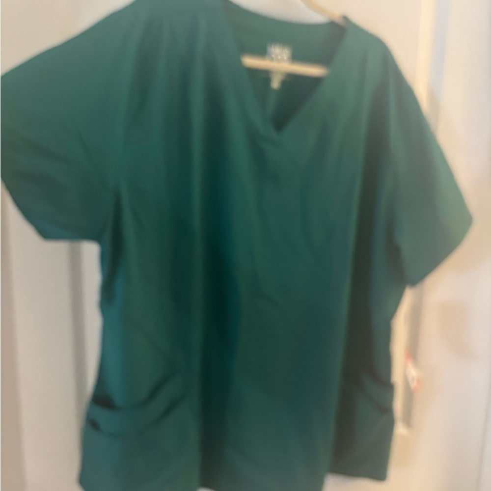 Woman’s Barco One V-Neck Teal / Green Scrubs Top sz 4XL - Picture 5 of 8
